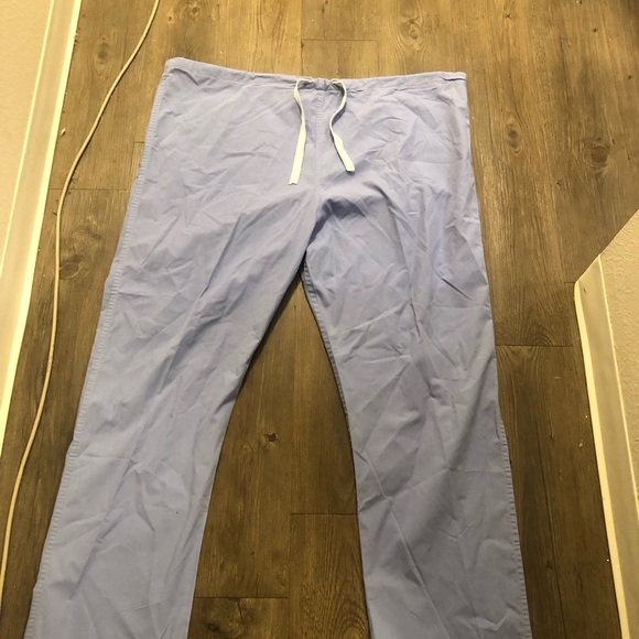 Soft weave Women’s Light Blue Jogger Pull-On Scrub Pant Size Large - Picture 7 of 12